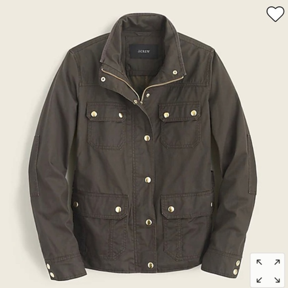 J. Crew Downtown Field Jacket - Military Green - Size XXS